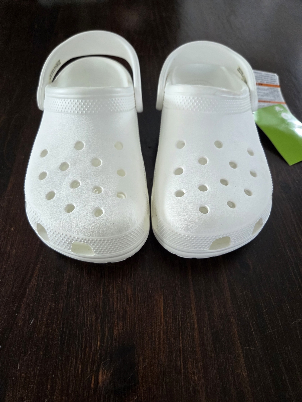 NWT Womens 7 Mens 9 CROCS White - Picture 8 of 11